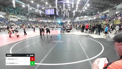 180 lbs Consi Of 8 #1 - Ty Garcia, Pagosa Springs Middle School vs Jacob Jordan, Bennett Wrestling Club