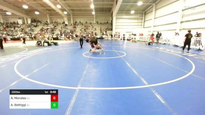 220 lbs Consi Of 16 #1 - Andy Morales, NC vs Antonio Bottiggi, OH