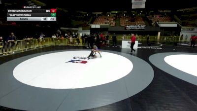 82 lbs Semis - Matthew Zubia vs David Markarian, Reign Wrestling Club