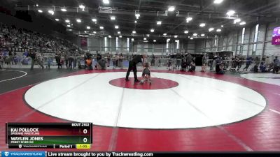 71 lbs Champ. Round 2 - Waylen Jones, Priest River WC vs Kai Pollock, Spokane Wrestling