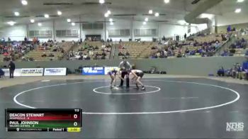 113 lbs 2nd Wrestleback (8 Team) - Deacon Stewart, Nolensville vs Paul Johnson, Wilson Central