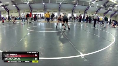 125 lbs Cons. Round 3 - Matthew Dolan, Unattached - West Virgina vs Cody Tanner, Virginia Military Institute