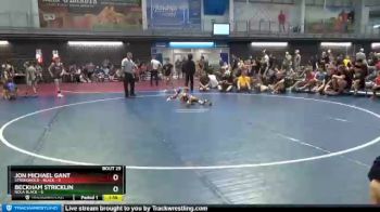 55 lbs Cons. Semis (16 Team) - Beckham Stricklin, NOLA Black vs Jon Michael Gant, Stronghold - Black