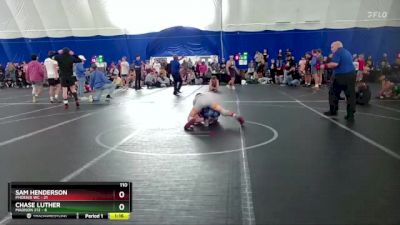 110 lbs Finals (2 Team) - Chase Luther, Madison 212 vs Sam Henderson, Phoenix WC