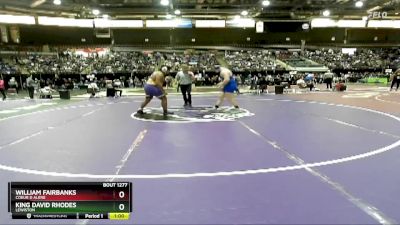 285 lbs Cons. Round 4 - King David Rhodes, Lewiston vs William Fairbanks, Coeur D Alene