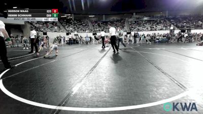 55 lbs Final - Hudson Waag, Keystone Kids Wrestling Club vs Remmi Schwahn, Chandler Takedown Club