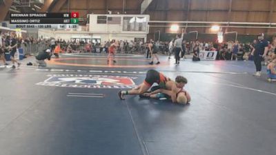 130 lbs Consi Of 4 - Brennan Sprague, New York Military Academy vs Massimo Ortiz, Arete Wrestling Academy