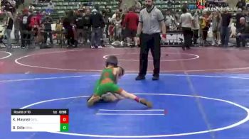 43 lbs Round Of 16 - Kypton Maynez, Fallon Outlaws Wrestling Club vs Bryan Odle, Greenwave Youth