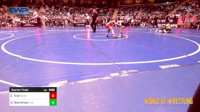 61 lbs Quarterfinal - Cabela Trail, Brawler Elite vs Delanie Wartchow, Shelton Wrestling Academy