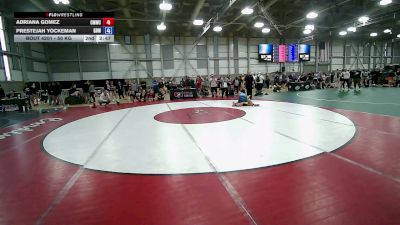 50 kg Cons. Rd Of 32 - Adriana Gomez, Colorado Mesa Wrestling Club vs Prestejah Yockeman, Golden Back MRTC