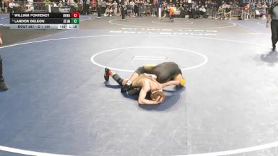 D 1 106 lbs Semifinal - William Fontenot, Brother Martin vs Landon Deleon, St. Amant