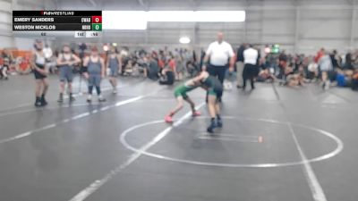 60 lbs Round 4 (6 Team) - Weston Nicklos, Neighborhood Wrestling vs Emery Sanders, Contenders WA Blue