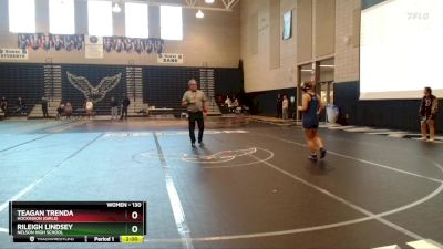 130 lbs Round 1 - Rileigh Lindsey, Nelson High School vs Teagan Trenda, Hockinson (Girls)