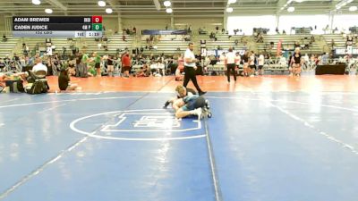 152 lbs Rr Rnd 3 - Adam Brewer, Indiana Outlaws White - HSB vs Caden Judice, 4M Power - HSB