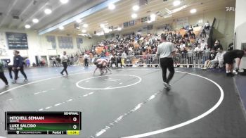 190 lbs Semifinal - Luke Salcido, Villa Park vs Mitchell Semaan, Servite