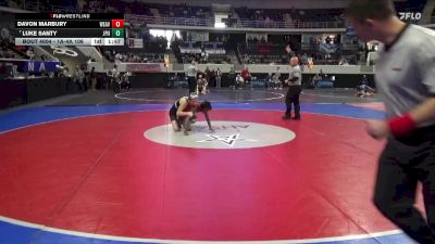 1A-4A 106 Champ. Round 1 - Luke Santy, St. John Paul II vs Davon Marbury, Weaver