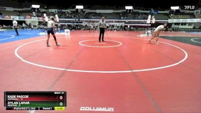 120 lbs Semis & Wb (16 Team) - Kade Pascoe, Whitehall vs Dylan Lamar, Heritage