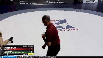 170 lbs Champ. Round 1 - Ivan Tibbet, Yuba Sutter Combat Wrestling Club vs Hakeem Salemi, California