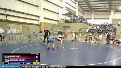 70 lbs 3rd Place Match - Elijah Martinez, Hawaii vs Kaalokuloku Walsh, Hawaii