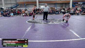 138 lbs Champ. Round 2 - Stratton Wright, Jerome vs JohnnyRigo Sauceda, All In Wrestling Academy