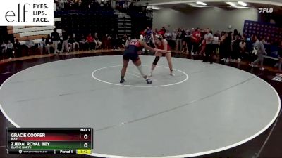 155 lbs. Champ. Round 3 - Gracie Cooper, Bixby vs Zjedai Royal Bey, Olathe North