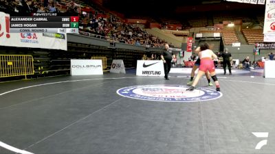 Junior Boys - 190 lbs Cons. Round 2 - James Hogan, Blood Run'th Orange Wrestling Club vs Alexander Cabral, Swamp Monsters Wrestling Club