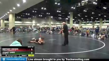 114 lbs Semis & Wb (16 Team) - Sydney Uhrig, SD Fire vs Brittany Vincens, Charlie`s Angels-FL