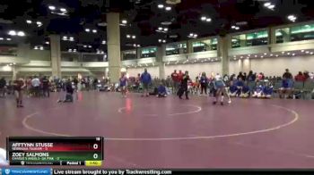 100 lbs Semis & Wb (16 Team) - Zoey Salmons, Charlie`s Angels- GA Pink vs Afftynn Stusse, Nebraska Tsunami