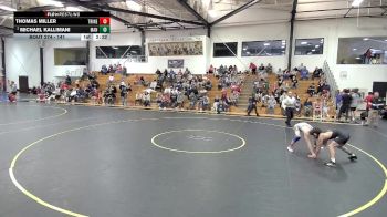 141 lbs Quarterfinal - Thomas Miller, Trine vs Michael Kallimani, Manchester