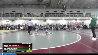 53 lbs Champ. Round 1 - William Lizanich, Zionsville Wrestling Club vs Anthony Talley Jr., Indiana