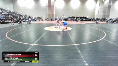 126 lbs Cons. Round 1 - Walker Doyal, Topeka-Washburn Rural HS vs Coleson Penrod, North Point