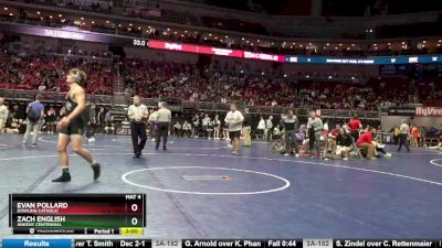 3A-182 lbs Champ. Round 2 - Evan Pollard, Dowling Catholic vs Zach English, Ankeny Centennial