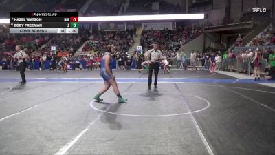 185 lbs Cons. Round 2 - Zoey Freeman, Lawrence Elite vs Hazel Watson, Mulvane