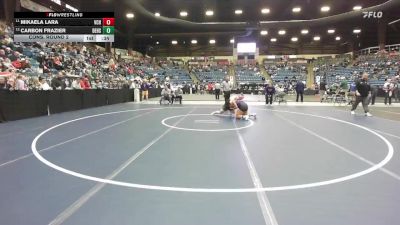 170 lbs Cons. Round 2 - Mikaela Lara, Valley Center Hs vs Carbon Frazier, DeSoto Hs