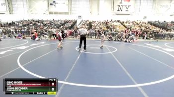 80 lbs Champ. Round 1 - Gino Hayes, Webster Schroeder Youth Wrestling Club vs John Beichner, Club Not Listed