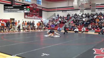 120 lbs Quarterfinal - Carter Haberkorn, Charles City vs Ty Moudry, NH/TV