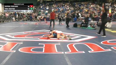 100 lbs Consi Of 8 #2 - Sophia Toscano, CA vs Vina Nguyen, WA