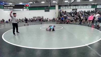 65-70 lbs Round 1 - Ella Gepner, Tonganoxie Wrestling Club vs Calliope Coon, Jackson County