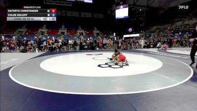 110 lbs Cons. Rd Of 64 - Kathryn Christensen, UT vs Chloe Roloff, WI
