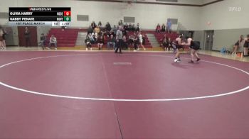 146-154A 1st Place Match - Olivia Harry, West Delaware Girls vs Gabby Penate, Mount Vernon Girls