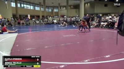 100 lbs Round 3 - Alayla Atkinson, PWC vs Serena Trujillo, Bison Takedown