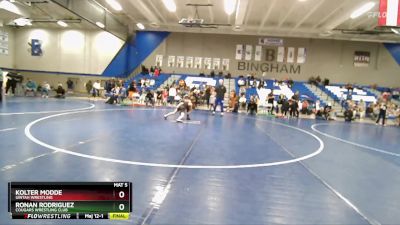 58-62 lbs Round 1 - Kolter Modde, Uintah Wrestling vs Ronan Rodriguez, Cougars Wrestling Club