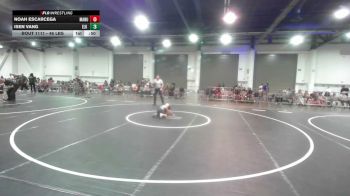 46 lbs Quarterfinal - Noah Escarcega, Manu WC vs Isen Vang, Elk Grove Wr Acd