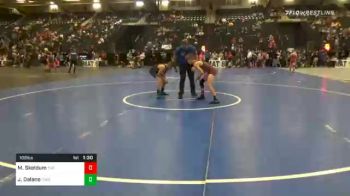 108 lbs Consolation - Mickail Skeldum, The Community vs Jaeston Delano, Columbus Wrestling Org. Maroon 2