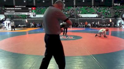 1A-4A 132 Champ. Round 1 - Cody Rye, St. John Paul II vs Grayson Bouska, Pleasant Valley