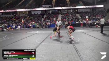 105 lbs Champ. Round 1 - Keira Leyva, Great Bend vs Sage Peterson, Lawrence Elite