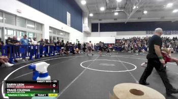 175 lbs Quarterfinal - Travis Coleman, 951 Wrestling Club vs Daryn Leon, Brawley Wrestling Academy