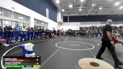 175 lbs Quarterfinal - Travis Coleman, 951 Wrestling Club vs Daryn Leon, Brawley Wrestling Academy