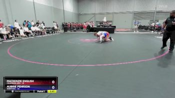 125 lbs Placement Matches (8 Team) - Mackenzie English, California Red vs Aubrie Pehrson, Nebraska