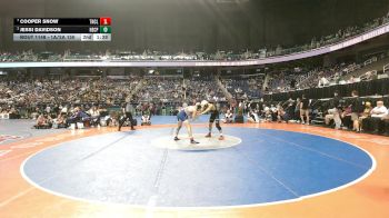 1A/2A 150 3rd Place Match - Jessi Davidson, North East Carolina Preparatory School vs Cooper Snow, The North Carolina Leadership Academy